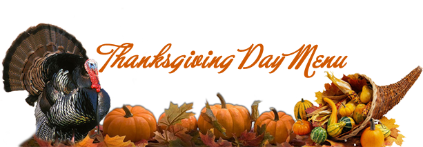Thanksgiving Day Menu